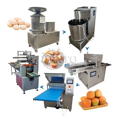Jalur produksi kue spons